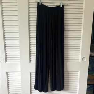 Sivana Black flowy bamboo  Wide Leg Women's Pants